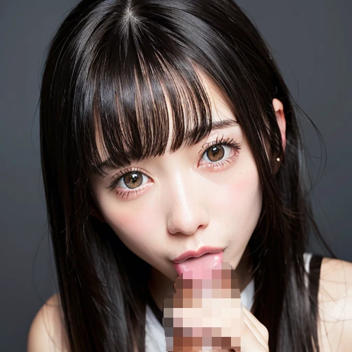 [Stable Diffusion] Fellatio Medium hair R18 [Realistic]