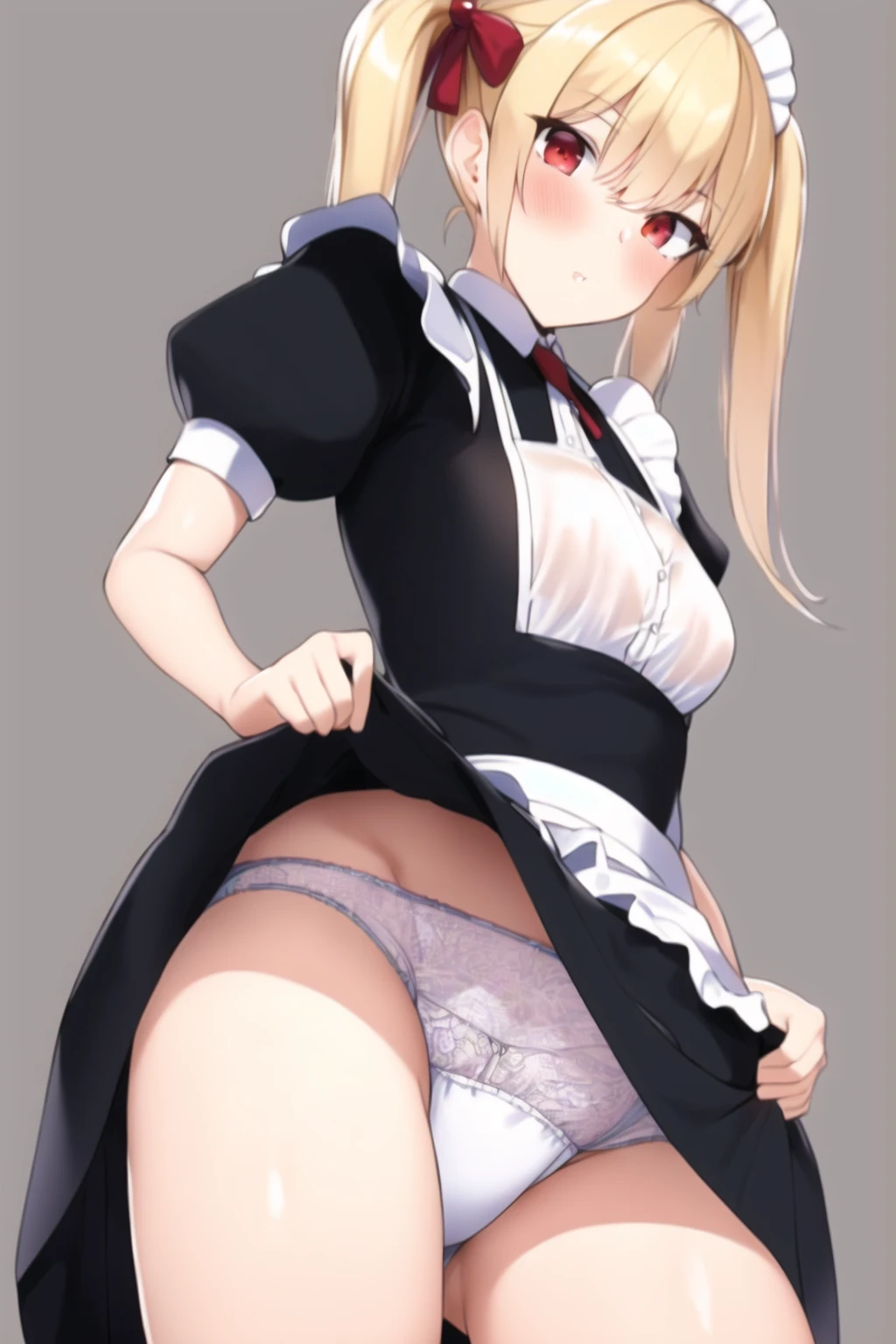 [NovelAI] Cool Tall See-through Twin tails Small breasts [Illustration]
