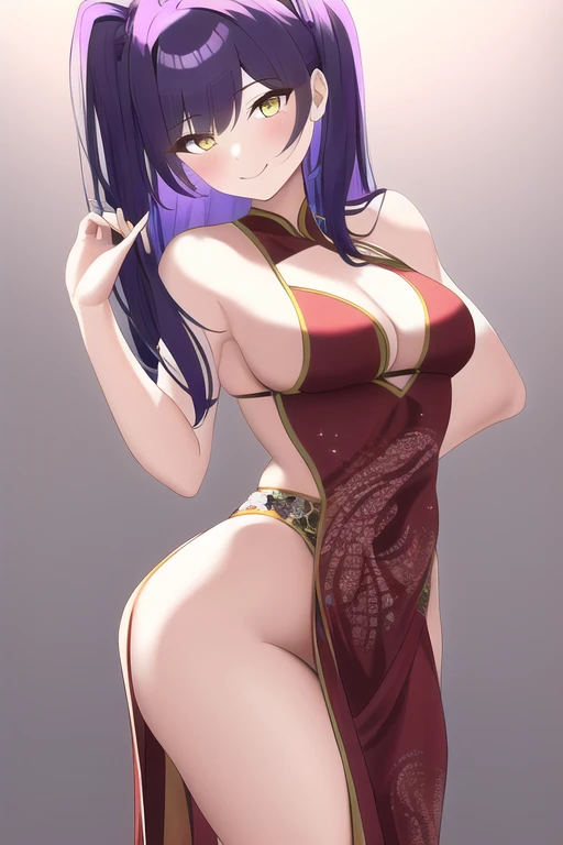 [NovelAI] Dancer Tall Straight hair Small breasts Laughing [Illustration]