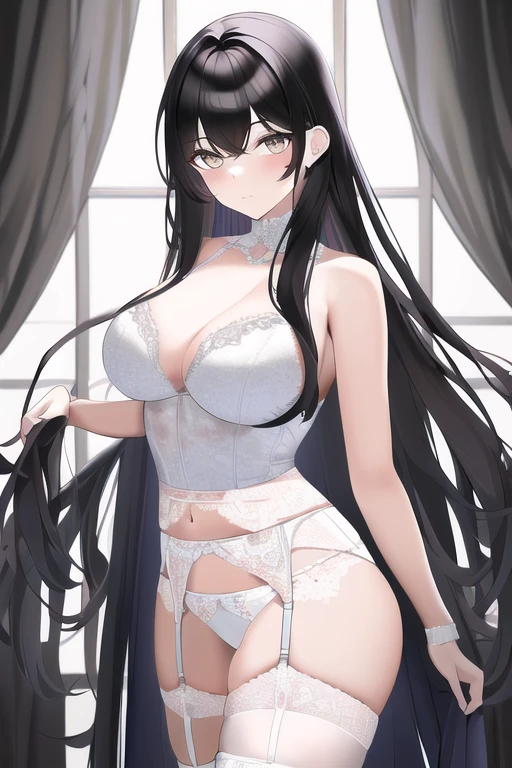 [NovelAI] Garter belt Semi-long hair Long hair Masterpiece [Illustration]